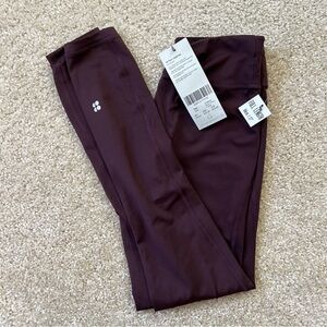 Sweaty Betty All Day Leggings, Full Length, Cherry Black, XXS, NWT